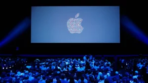 An image showing Apple Inc.’s product launch event organized by outsourced event management 